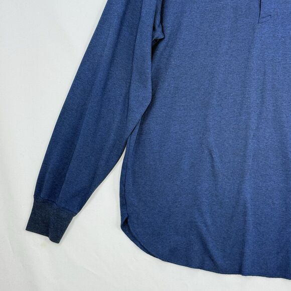 VINTAGE Munsingwear Shirt Men XL Blue Henley Base Layer Thermal 80s - Picture 13 of 16